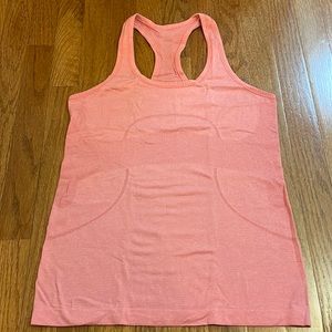 Pink lululemon swiftly tank